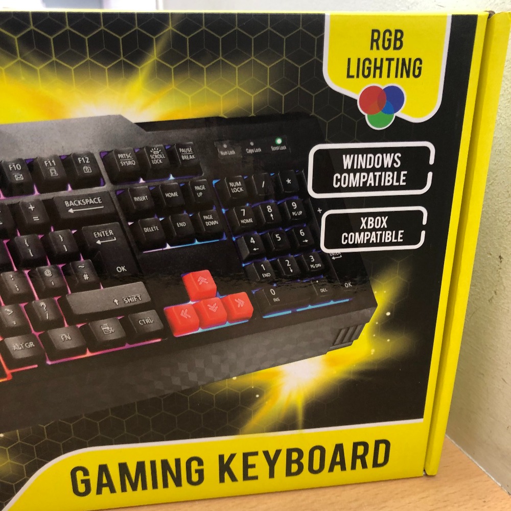 Pre-owned Overdrive Gaming Python RGB Gaming Keyboard Overdrive Gaming ...